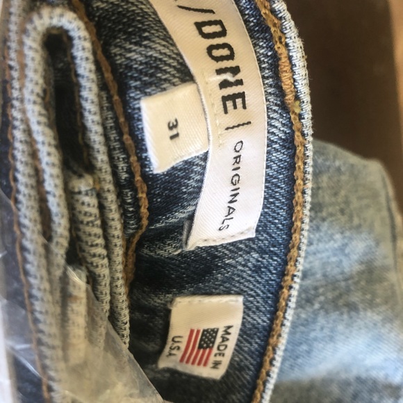 NWT RE/DONE High Rise Ankle Crop Jean Mid 90’s 31 - Picture 6 of 7